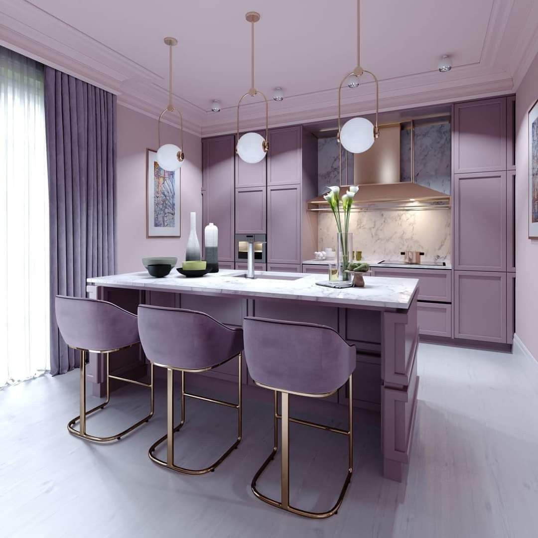 Màu tím pastel mang lại vẻ đẹp thanh lịch và tinh tế