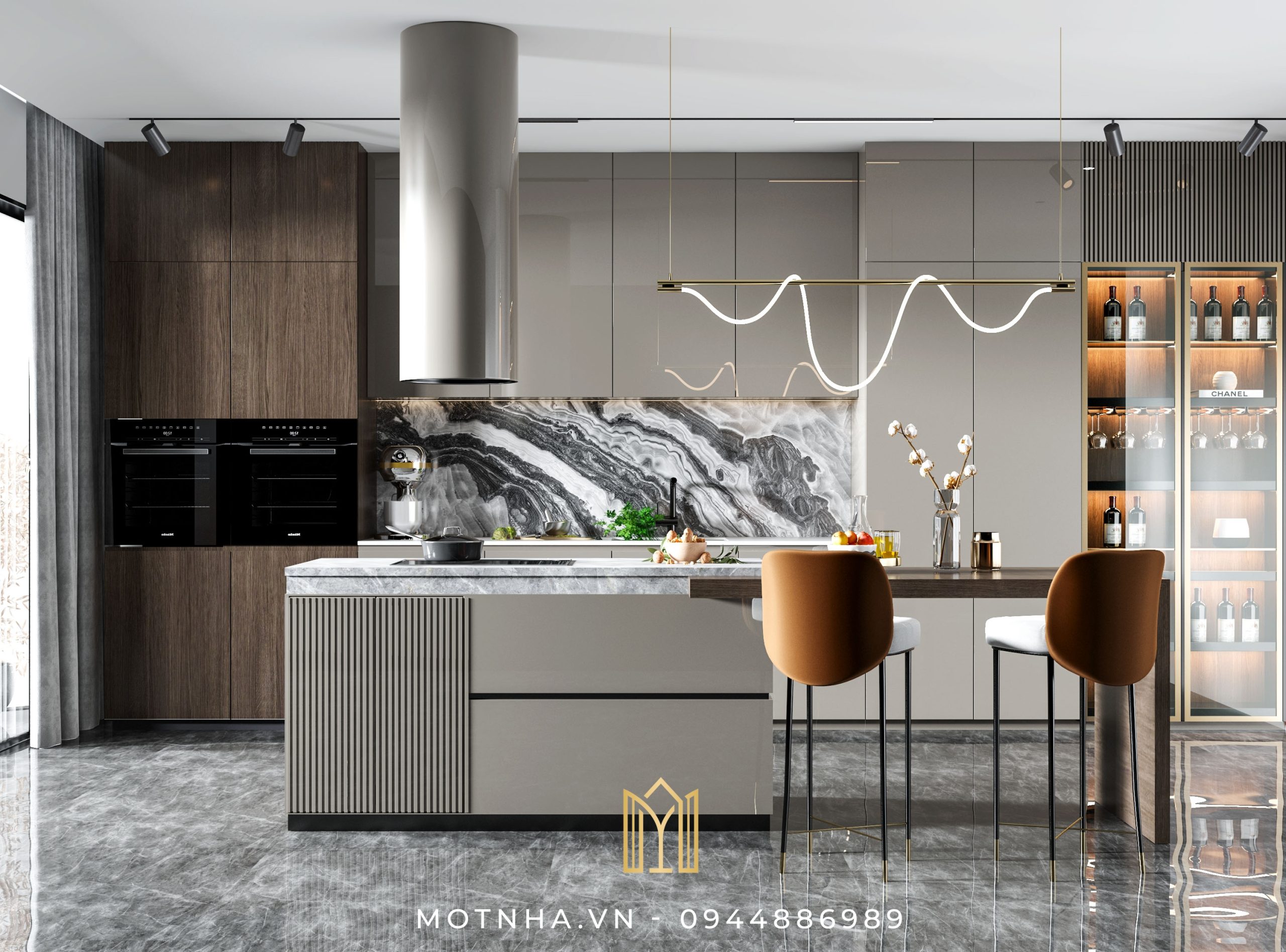 Mẫu Tủ Bếp Chữ I Đẹp Tiết Kiệm Diện Tích 2024 Mẫu Tủ Bếp Chữ I Đẹp Tiết Kiệm Diện Tích 2024