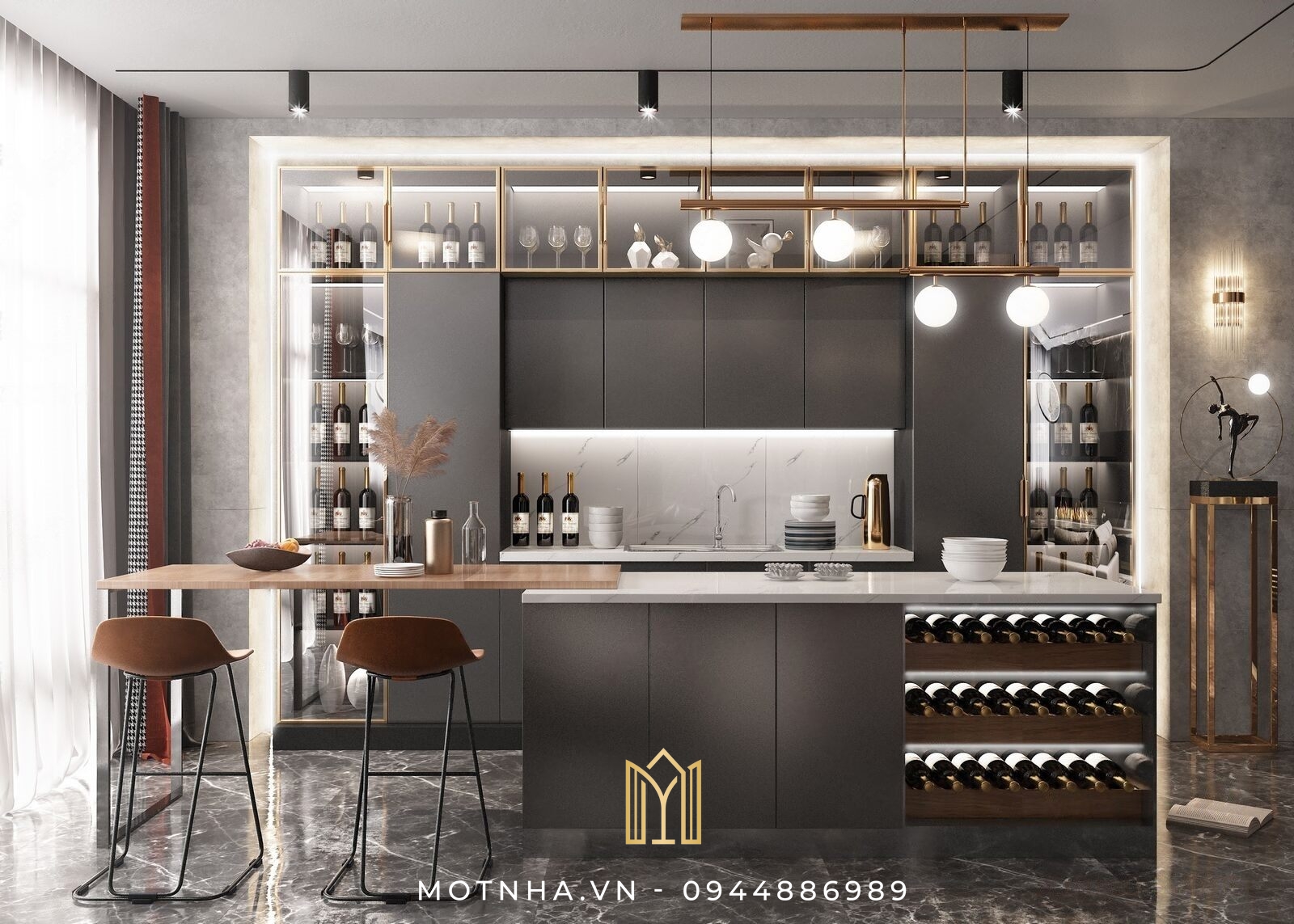 Mẫu Tủ Bếp Chữ I Đẹp Tiết Kiệm Diện Tích 2024 Mẫu Tủ Bếp Chữ I Đẹp Tiết Kiệm Diện Tích 2024