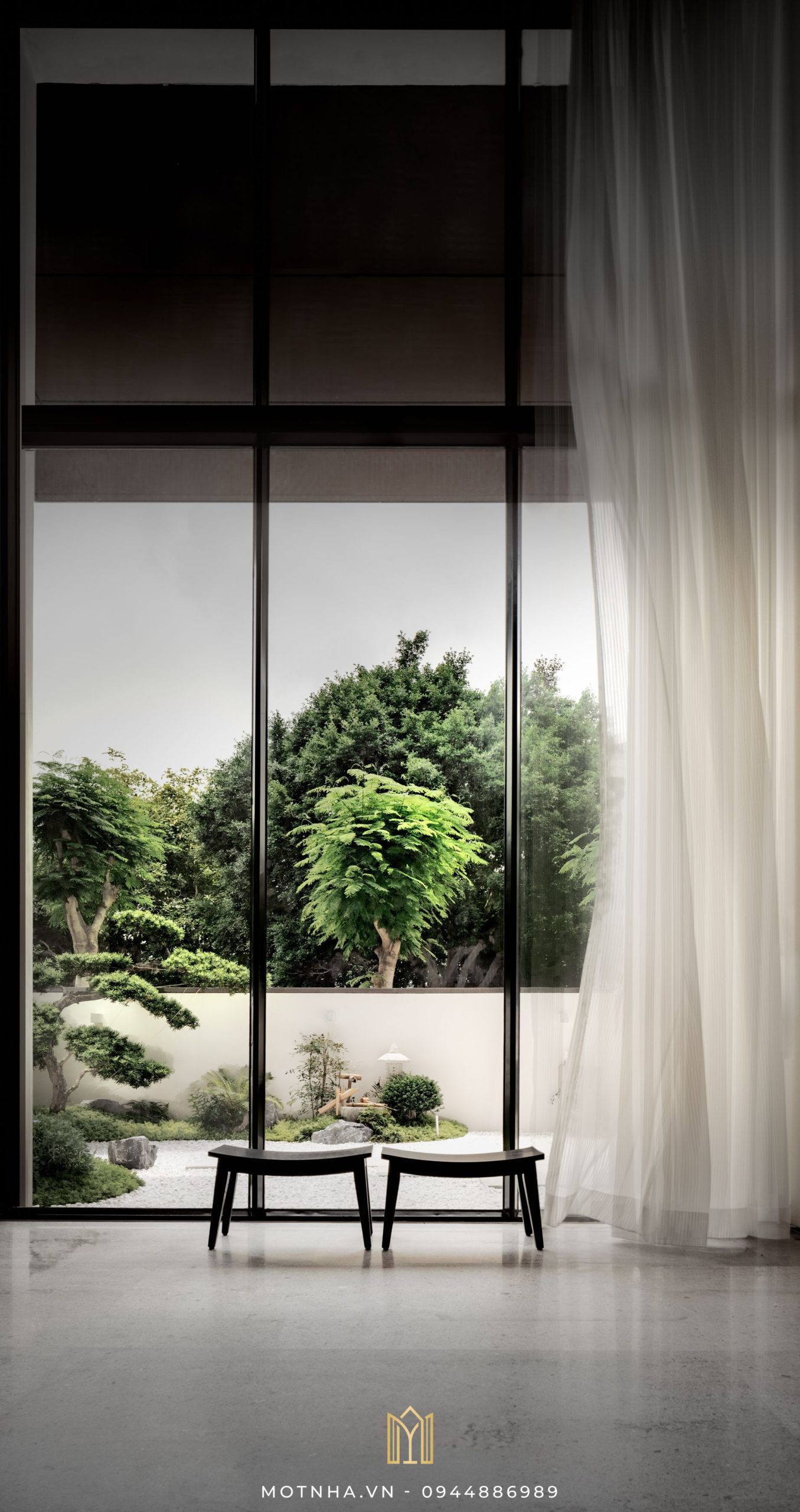 Mẫu nhà phố kết hợp sân vườn