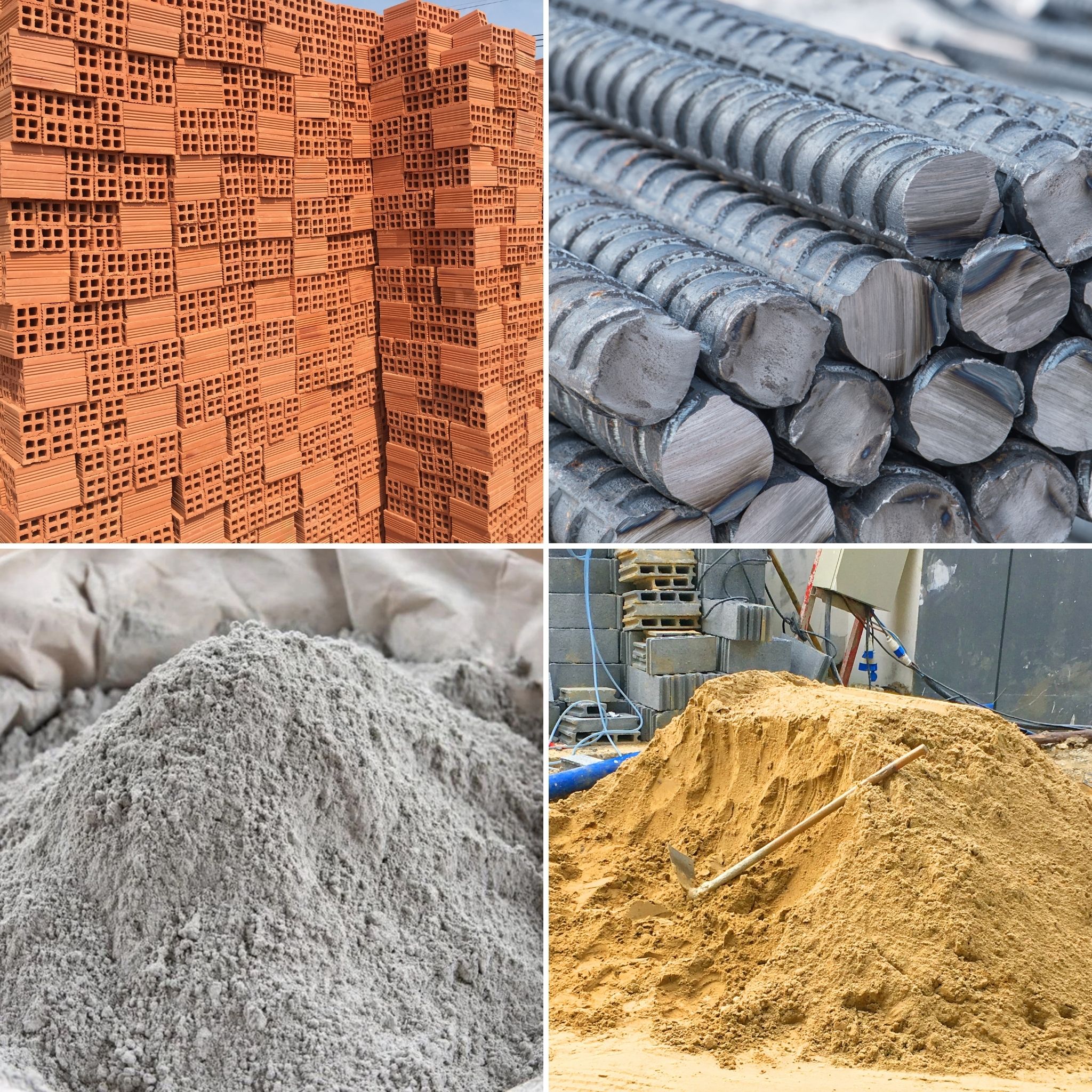 Các vật liệu cơ bản khi xây nhà
