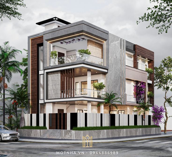 Mẫu nhà phố Sơn La: nhà 2 mặt tiền