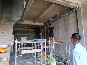 Tiến hành lắp đặt hệ thống điện