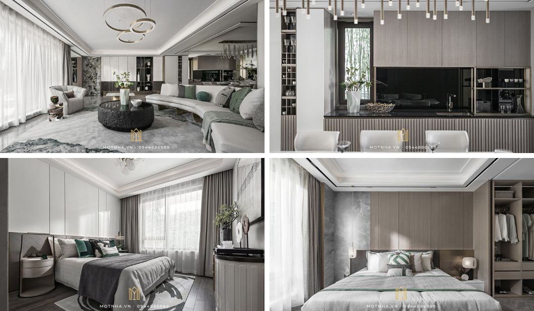 Toàn bộ không gian căn nhà được thiết kế theo phong cách Luxury