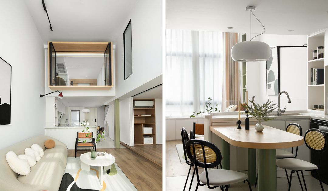 Thiết kế nội thất với màu sắc nhẹ nhàng