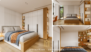 thiết kế nội thất phòng ngủ đơn giản nhưng ấm cúng
