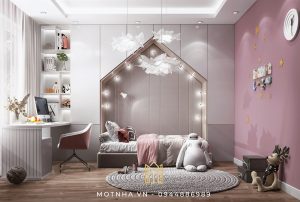 thiết kế phòng ngủ đẹp cho bé gái