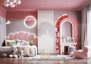 thiết kế phòng ngủ đẹp cho bé gái