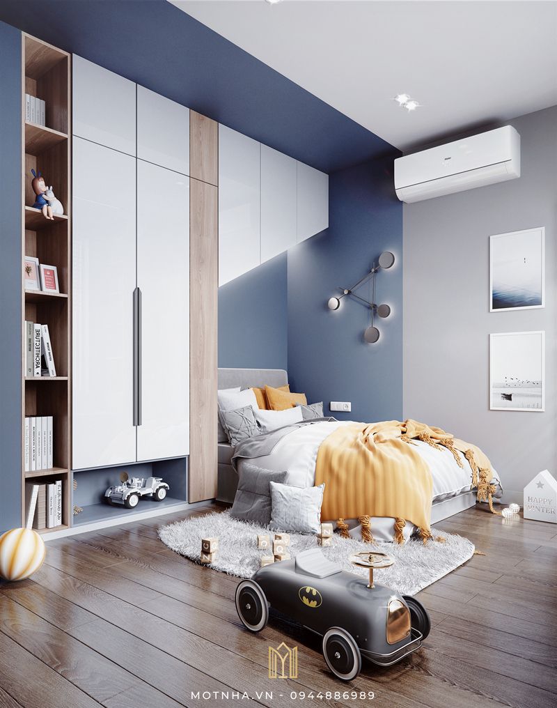 Sự kết hợp giữa tông màu pastel và các màu sắc nổi bật