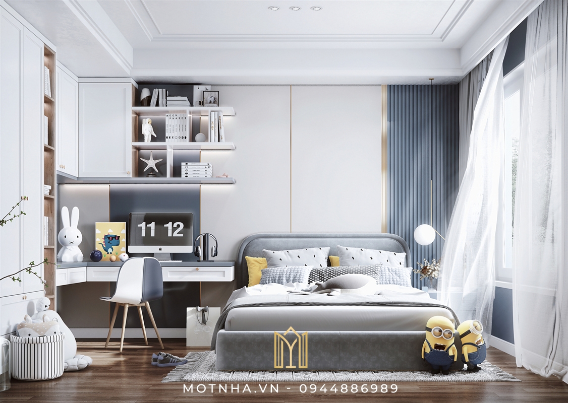 thiết kế phòng ngủ bé trai