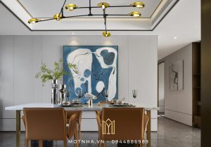 bếp và không gian sống