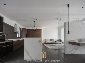 thi công bếp