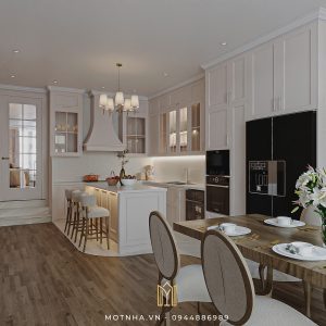 bố trí các khu vực trong phòng bếp