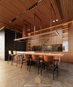 Thiết kế phòng bếp đông người