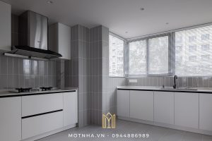 bếp và không gian sống