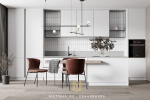 thiết kế bếp phong cách hiện đại 