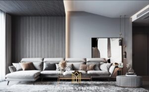 Thiết kế phòng khách bằng gỗ công nghiệp