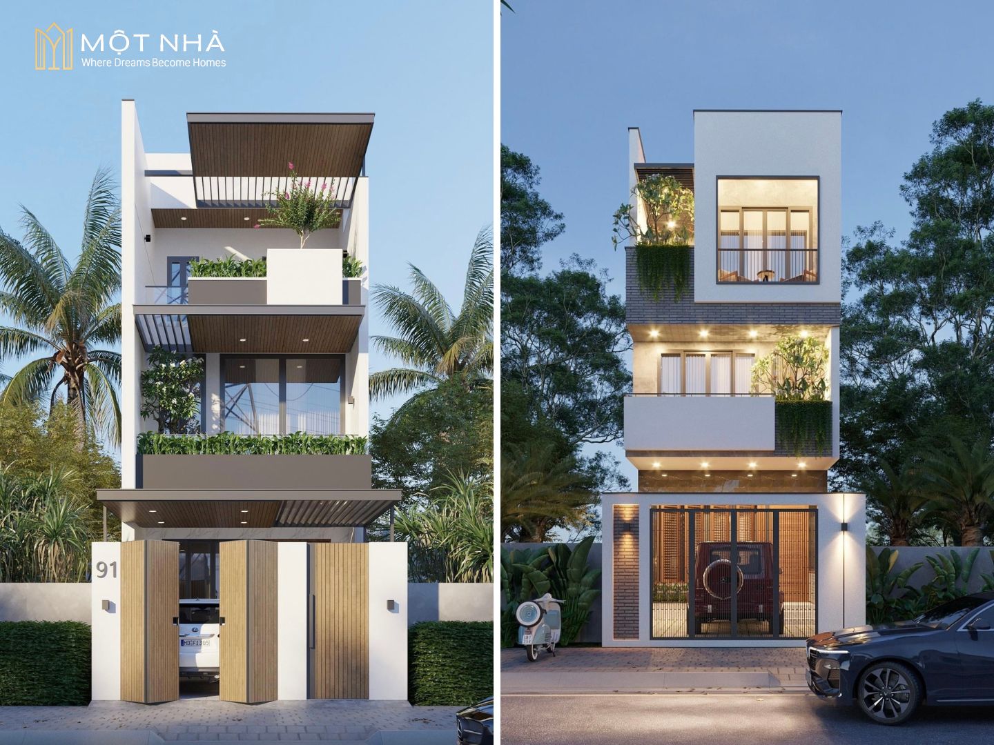 Mẫu nhà phố 3 tầng số 2