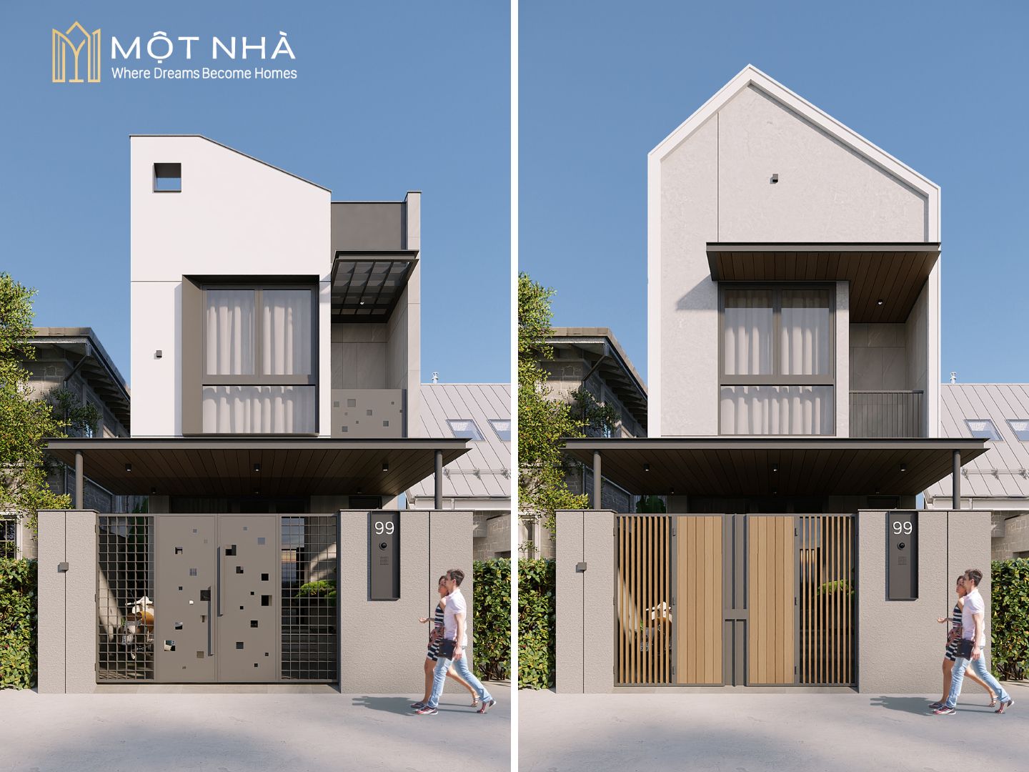 Dự án nhà phố 2 tầng DTX