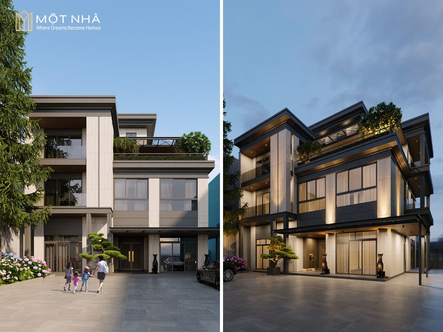 Mẫu thiết kế biệt thự phong cách hiện đại
