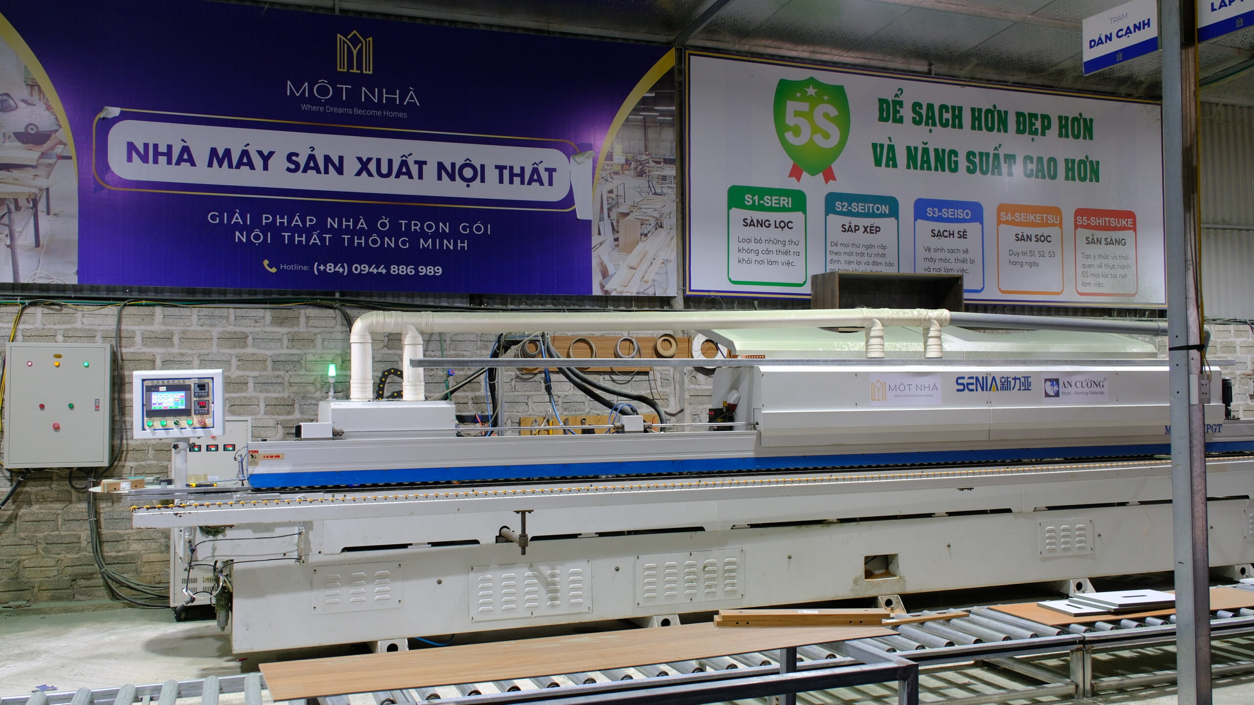 Máy dán cạnh full chức năng