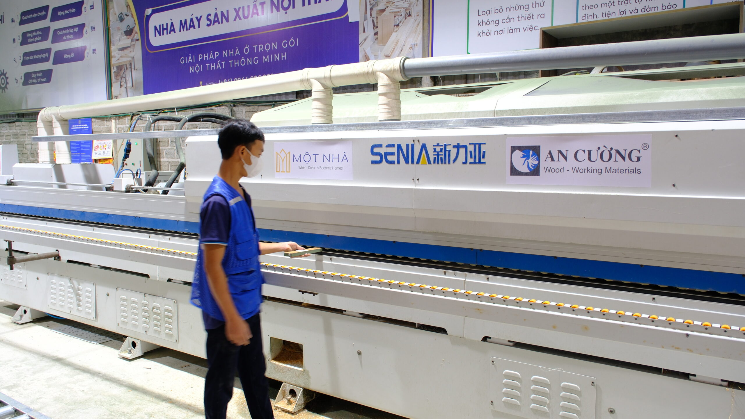 Quy trình khép kín xưởng nội thất Một Nhà Factory với công nghệ hiện đại