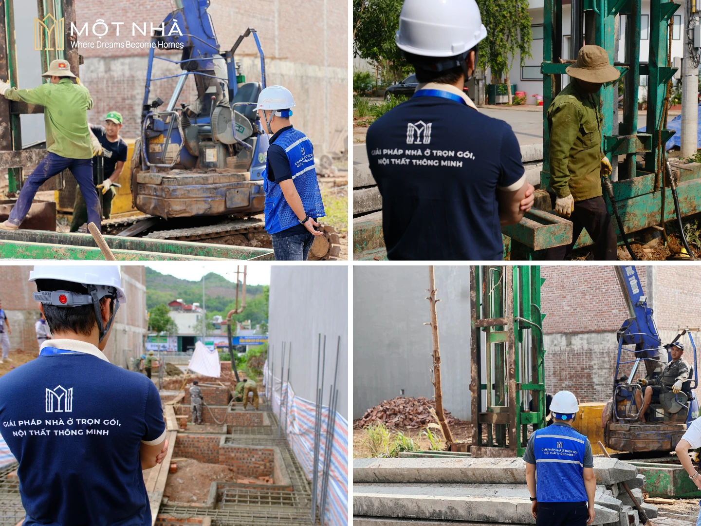 Trong tất cả các quy trình thi công đều có sự giám sát chặt chẽ của các kỹ sư của Một Nhà Design & Build