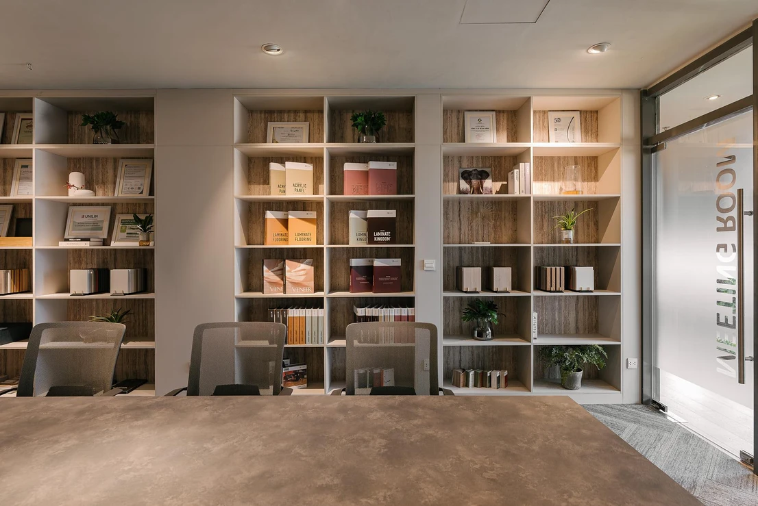 Đa dạng vật liệu nội thất cao cấp: MDF lõi xanh, Acrylic, Melamine, Laminate nhập khẩu...