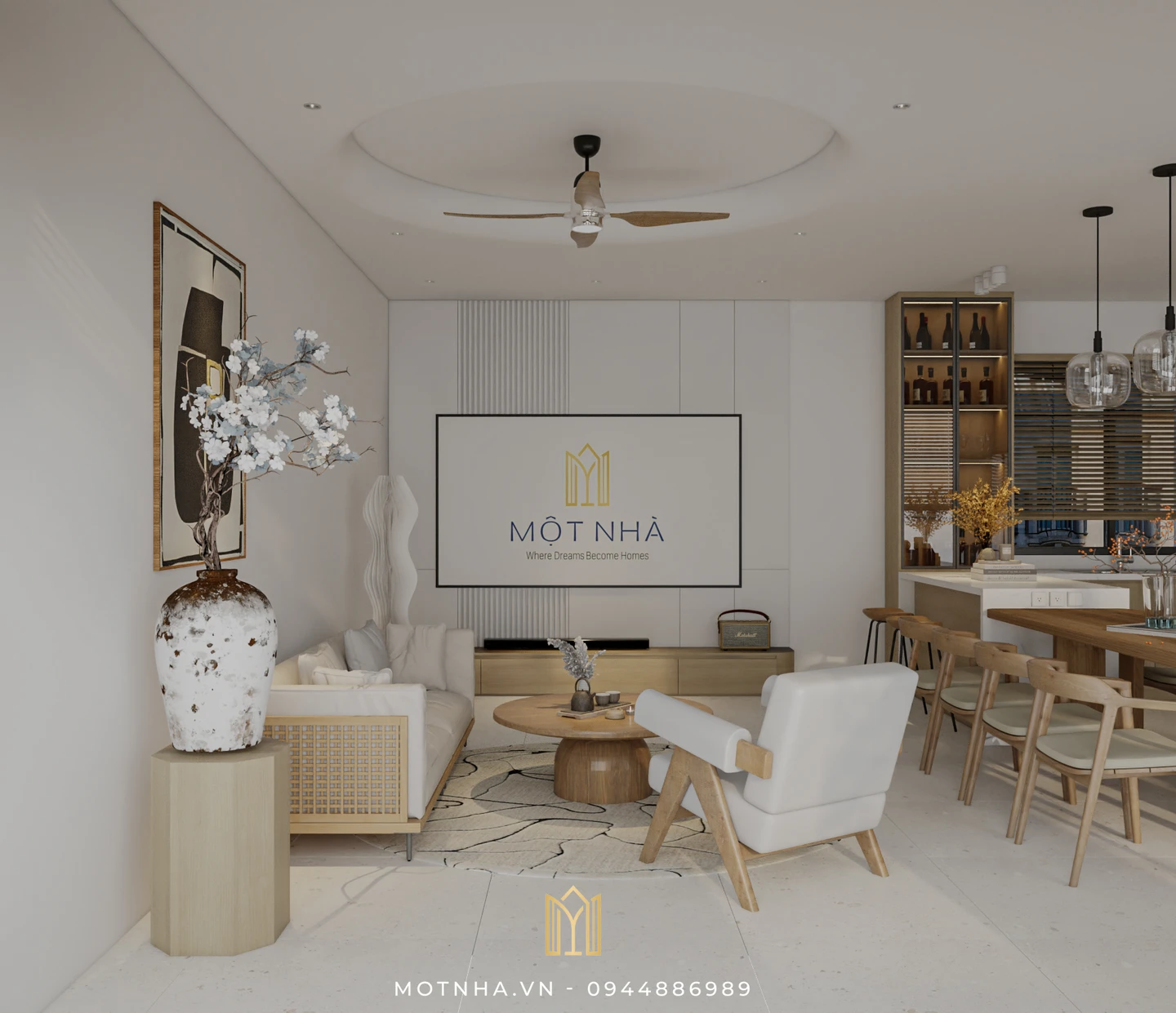 Không gian sống tối giản mà tinh tế, nơi cả gia đình cùng tận hưởng từng khoảnh khắc.