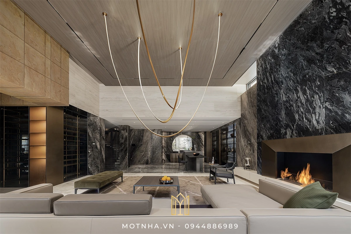 Mẫu thiết kế thi công nội thất biệt thự luxury sang trọng và quyền lực