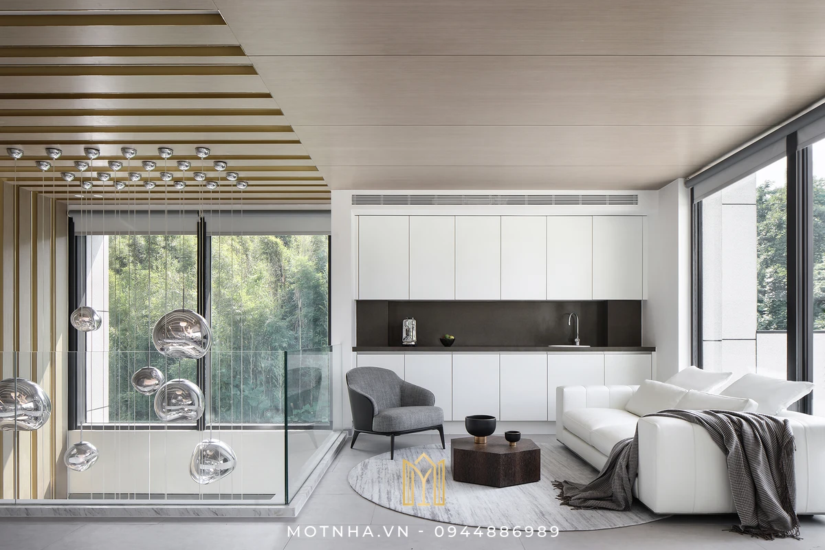 Vẻ đẹp bên trong biệt thự hiện đại khiến người nhìn phải xuýt xoa bởi cách thiết kế đầy sáng tạo