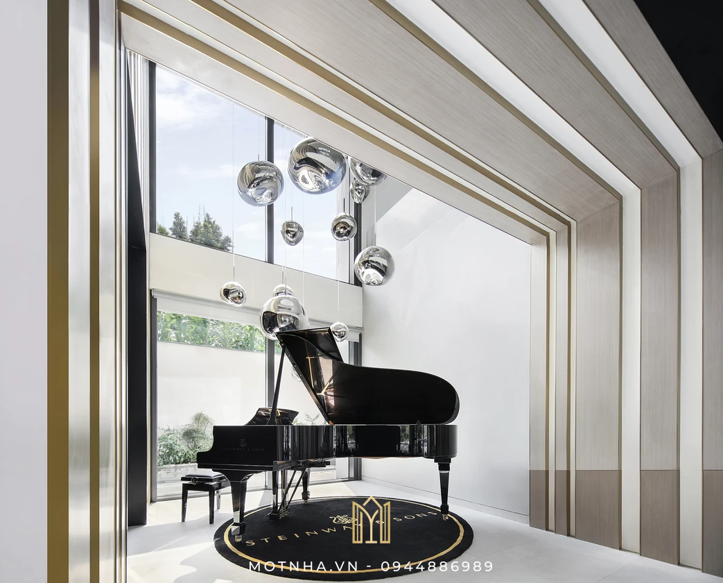 Phong cách luxury có độ tương thích cao, hài hòa với khái niệm đẳng cấp của loại hình nhà biệt thự