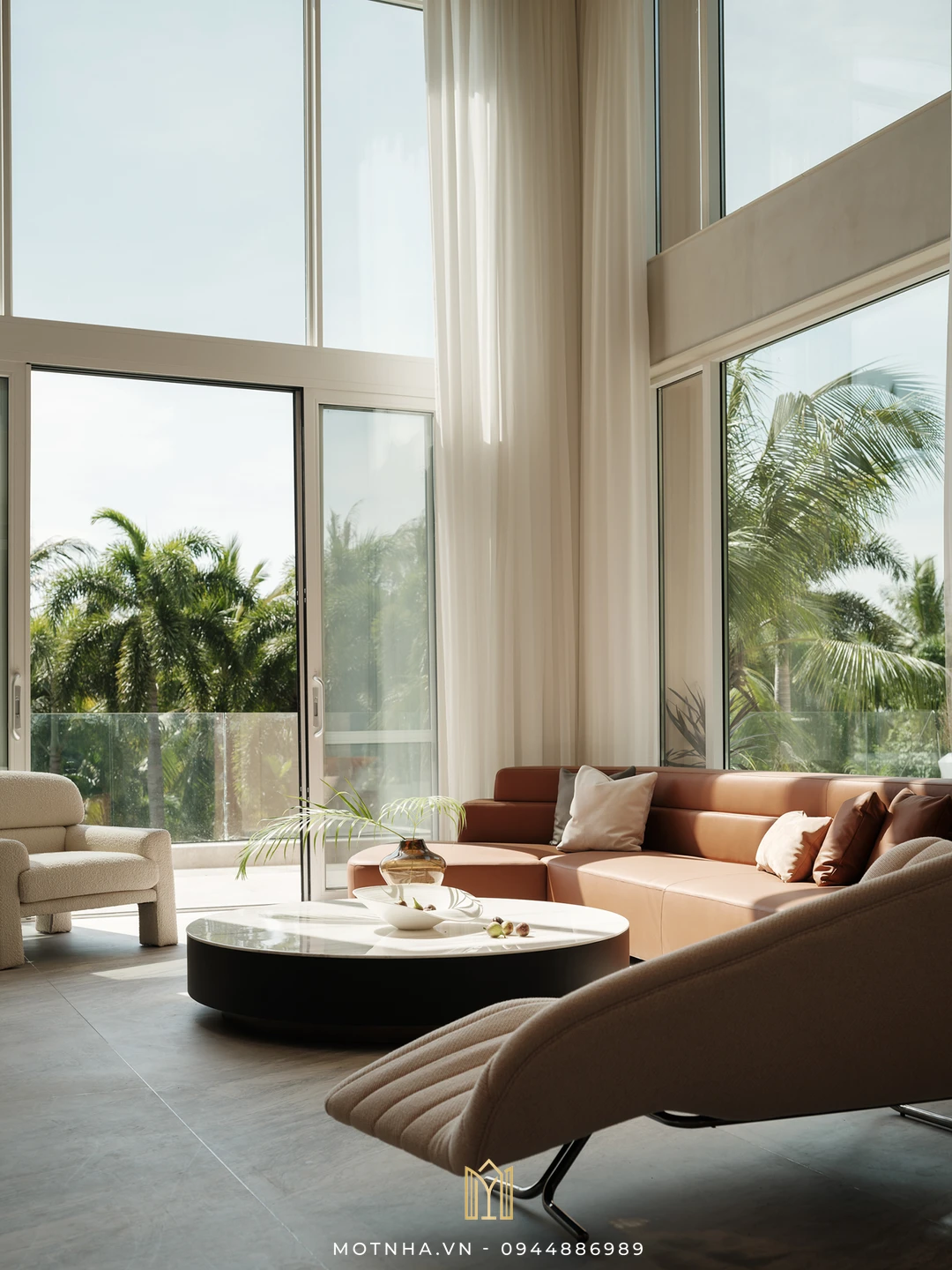 Mẫu thiết kế thi công nội thất biệt thự hiện đại, sang trọng và gần gũi với thiên nhiên