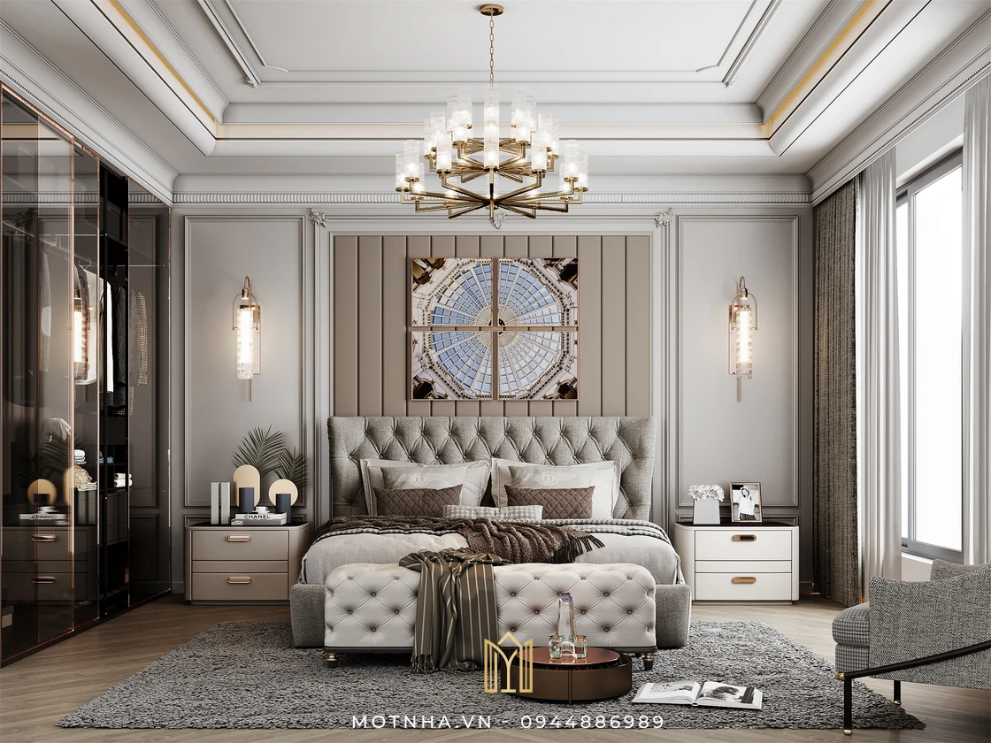 Thi công nội thất biệt thự tân cổ điển luôn được giới thượng lưu đánh giá cao