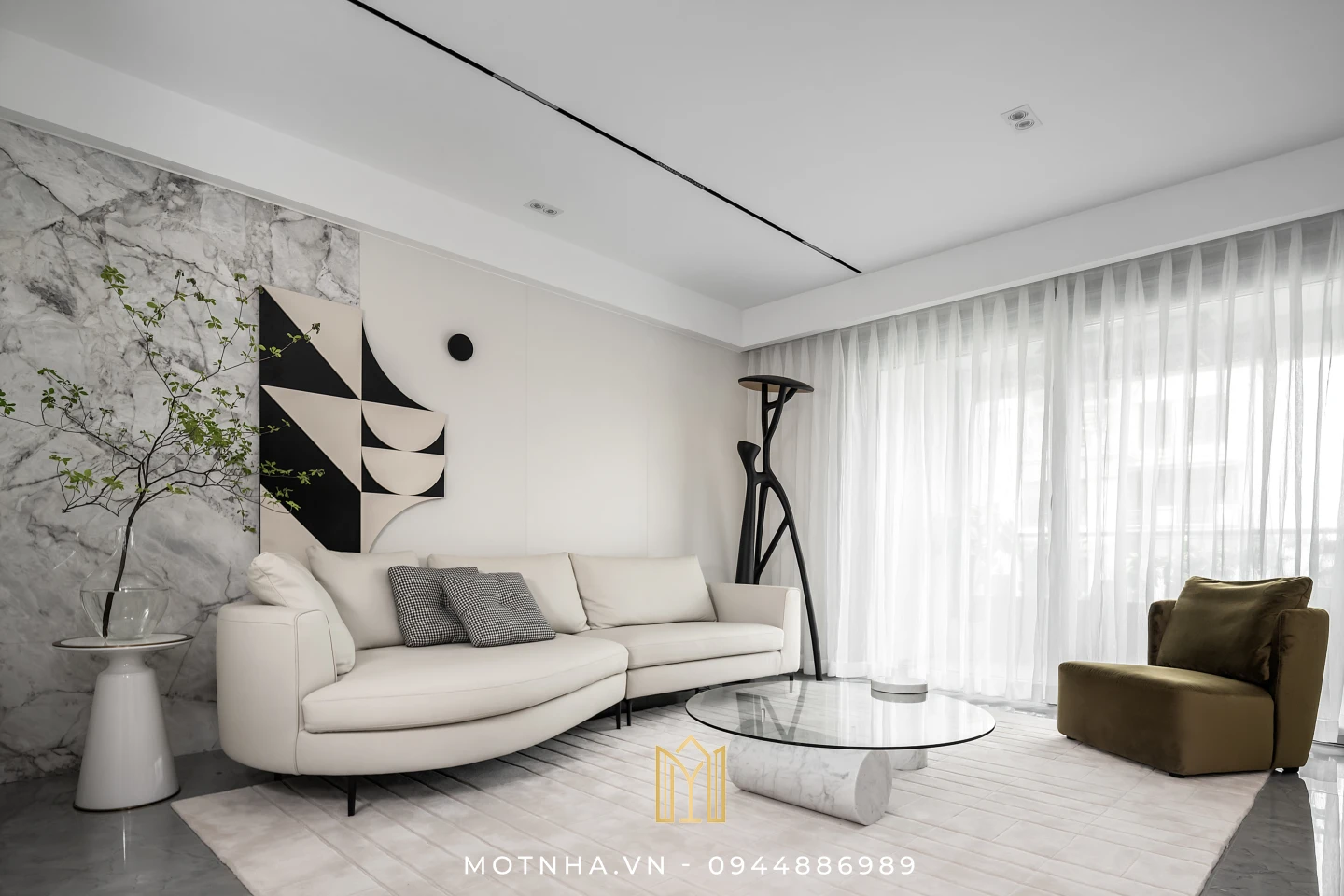 Thi công nội thất chung cư phong cách hiện đại