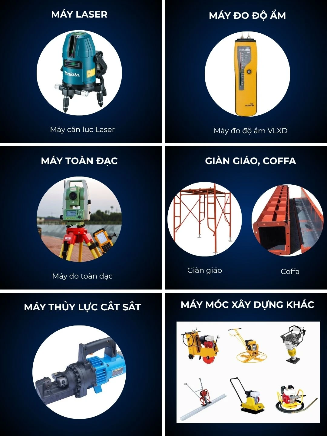 Các trang thiết bị phục vụ công tác thi công tại Một Nhà Design & Build