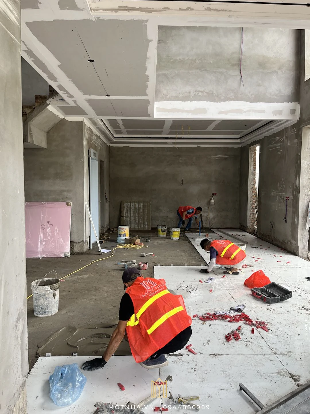 Công tác ốp lát gạch