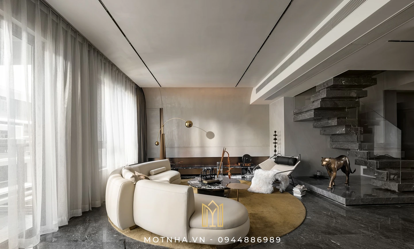 Thiết kế nội thất biệt thự phong cách Luxury