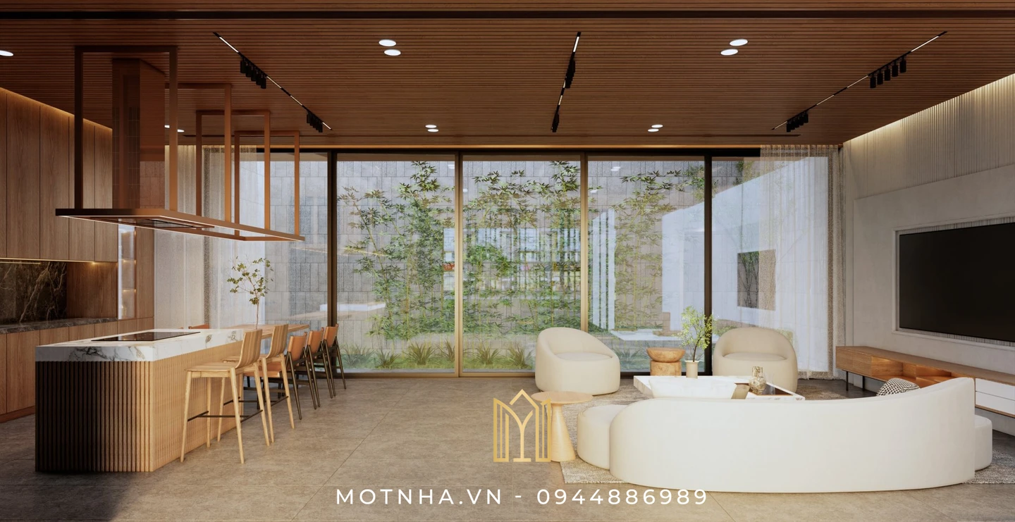 Mẫu thiết kế nội thất biệt thự theo phong cách hiện đại