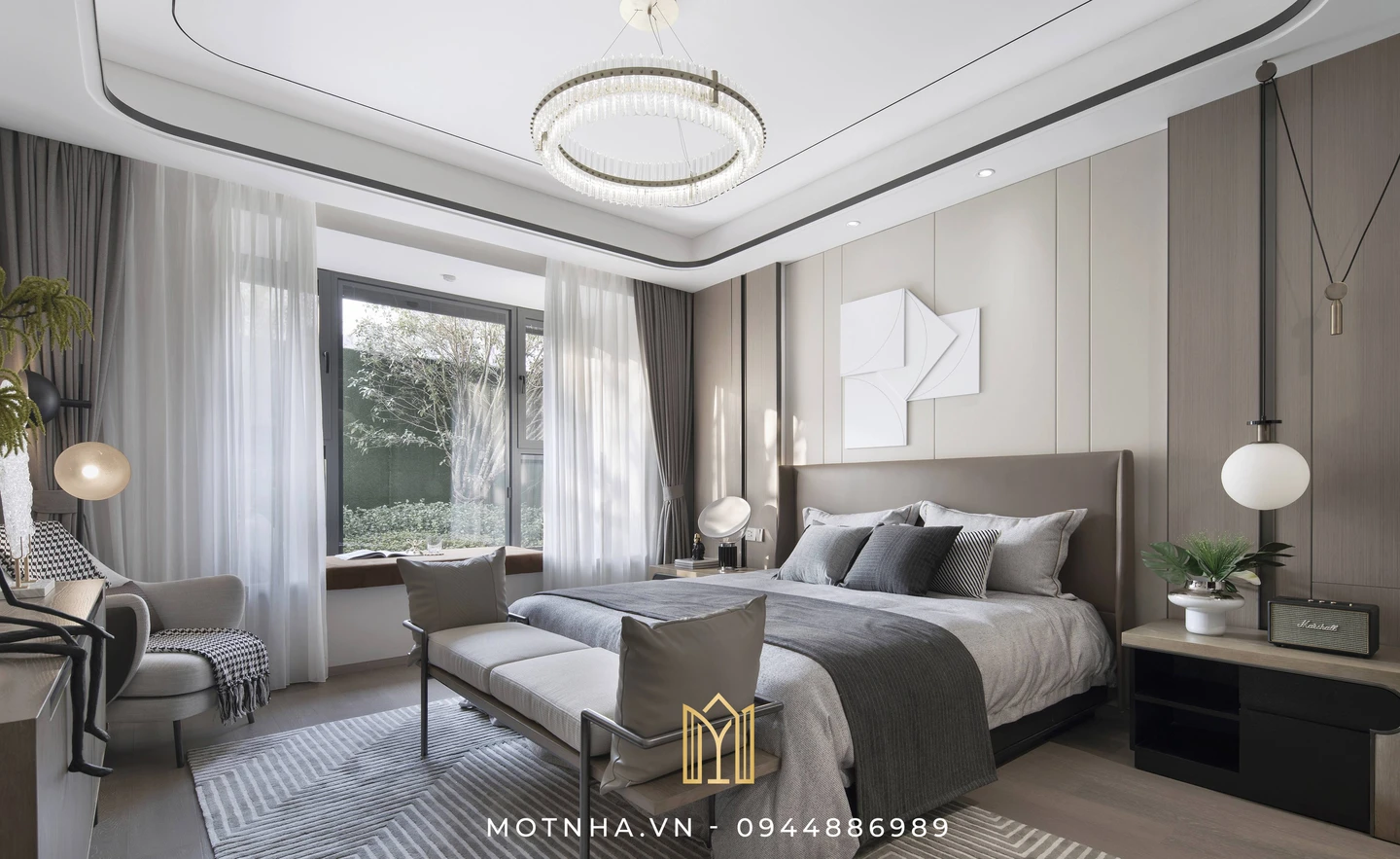 Thiết kế nội thất chung cư – Giải pháp nâng tầm không gian sống hiện đại Thiết kế phòng ngủ với những món đồ nội thất cao cấp