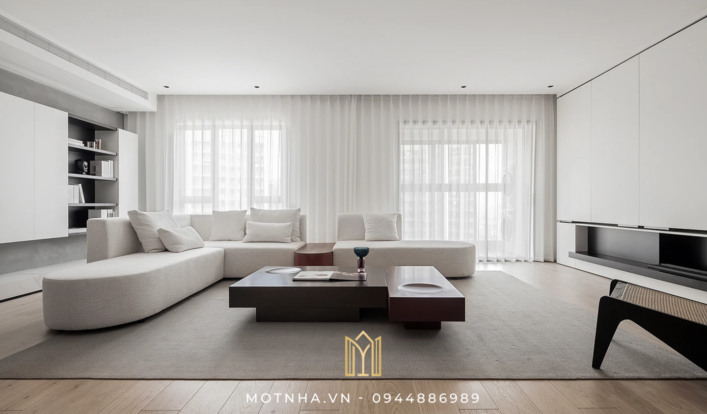 Tone màu trung tính thường được lựa chọn cho những thiết kế mang phong cách tối giản