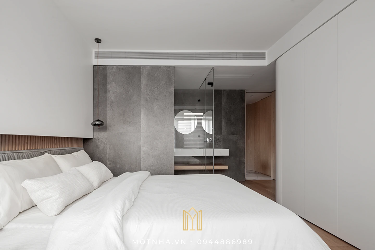 Thiết kế nội thất chung cư – Giải pháp nâng tầm không gian sống hiện đại Thiết kế phòng ngủ đơn giản, đầy đủ công năng sử dụng