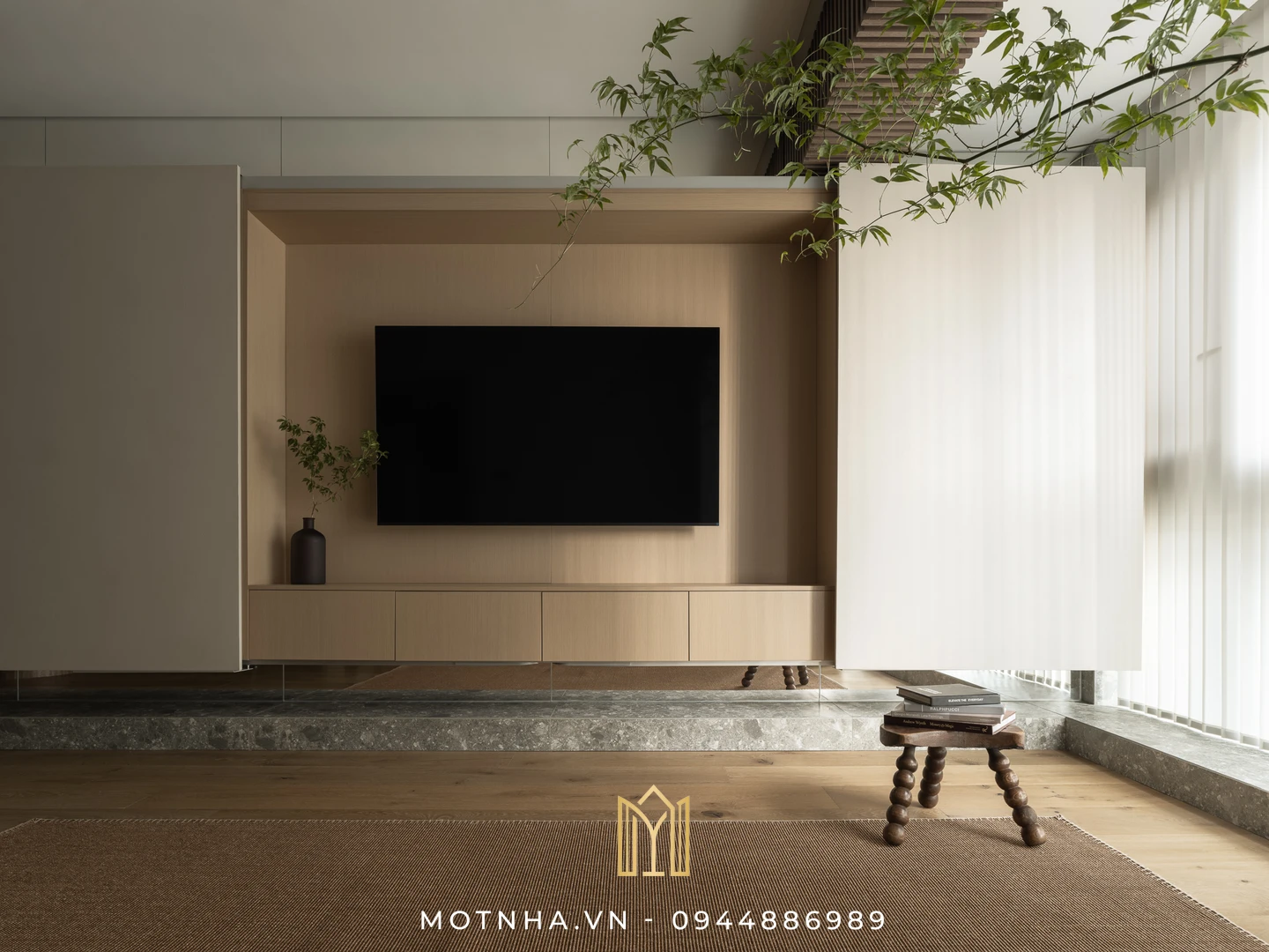 Dịch vụ thiết kế nội thất nhà cấp 4 tại Sơn La – Tối ưu không gian sống đẹp, tiện nghi và tiết kiệm Thiết kế nội thất sử dụng tone màu gỗ ấm cúng