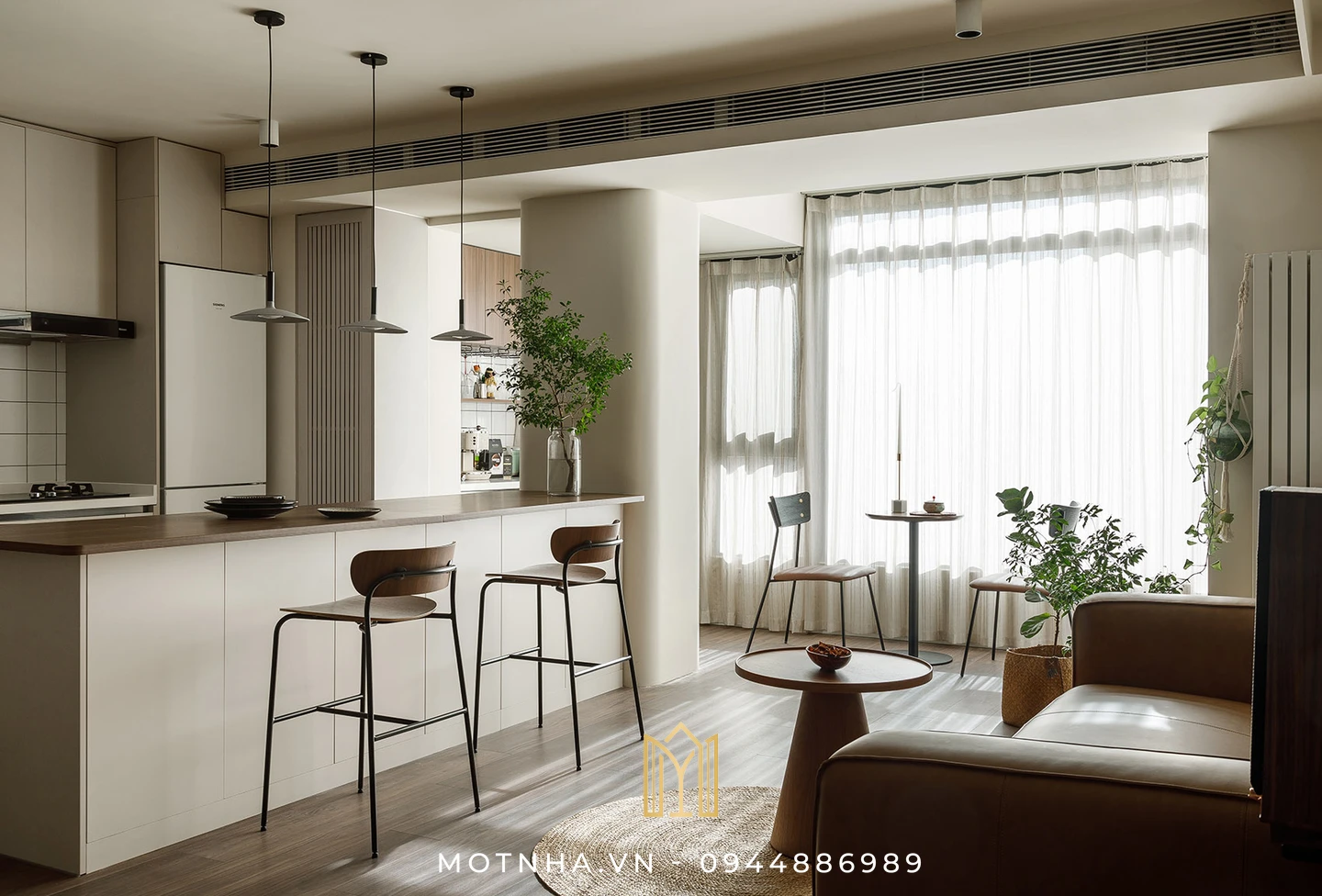 Dịch vụ thiết kế nội thất nhà cấp 4 tại Sơn La – Tối ưu không gian sống đẹp, tiện nghi và tiết kiệm Tận dụng tối đa nguồn ánh sáng tự nhiên từ các ô cửa sổ lớn