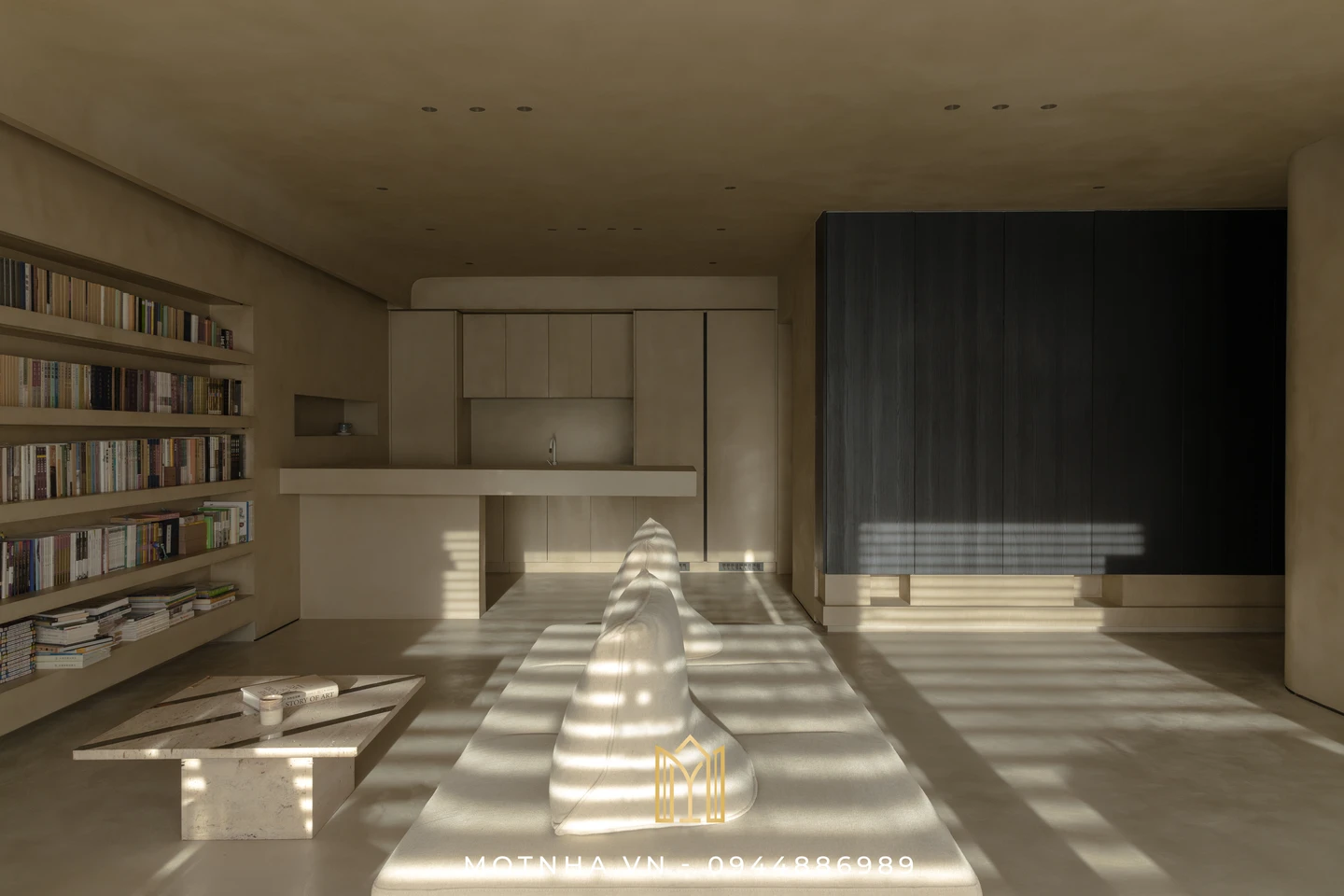 Thiết kế nội thất nhà phố phong cách Wabi Sabi