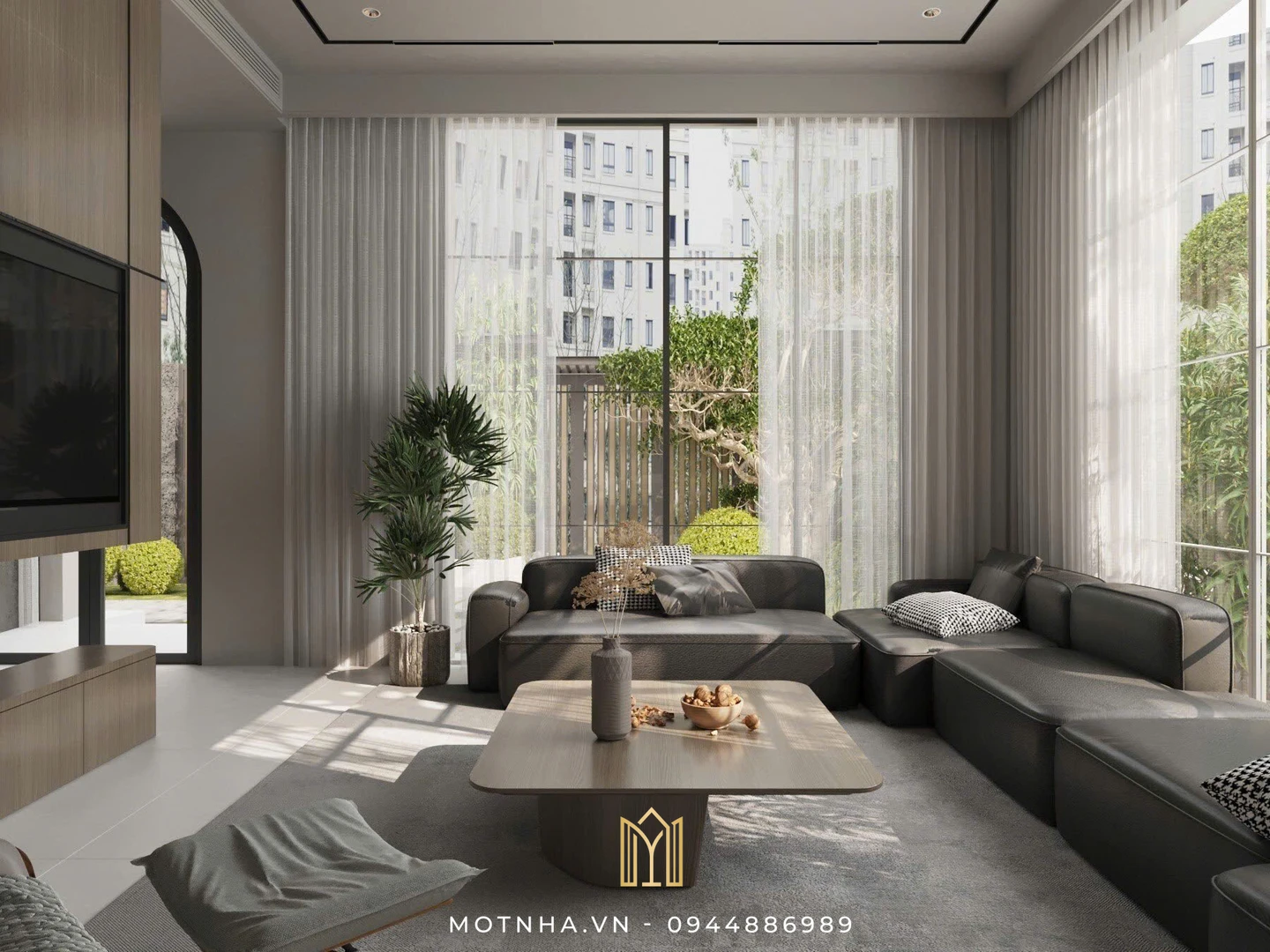 Thiết kế nội thất nhà phố phong cách hiện đại