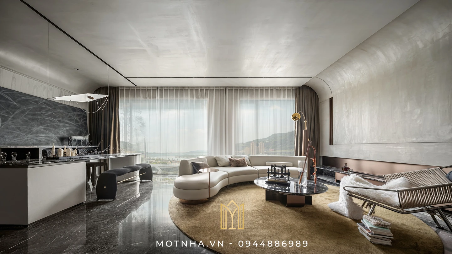 Dịch vụ thiết kế nội thất phòng khách đẹp, chuẩn phong thủy tại Sơn La cùng Một Nhà Design & Build Thiết kế nội thất phòng khách cần chú ý đến vị trí của khu vực cửa ra vào