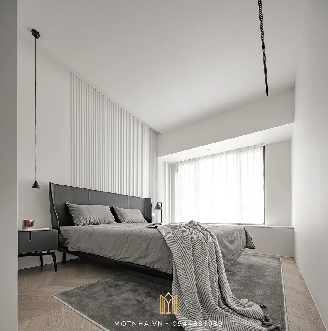 Dịch vụ thiết kế và thi công nội thất phòng ngủ chuyên nghiệp tại Sơn La cùng Một Nhà Design & Build Thiết kế và thi công nội thất phòng ngủ phong cách tối giản