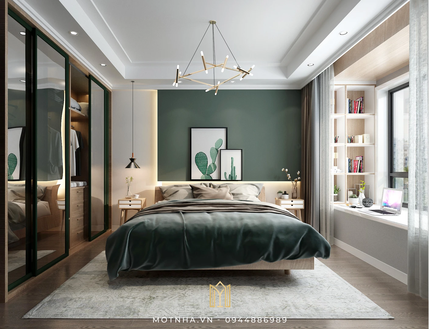 Dịch vụ thiết kế và thi công nội thất phòng ngủ chuyên nghiệp tại Sơn La cùng Một Nhà Design & Build Đảm bảo yếu tố phong thủy
