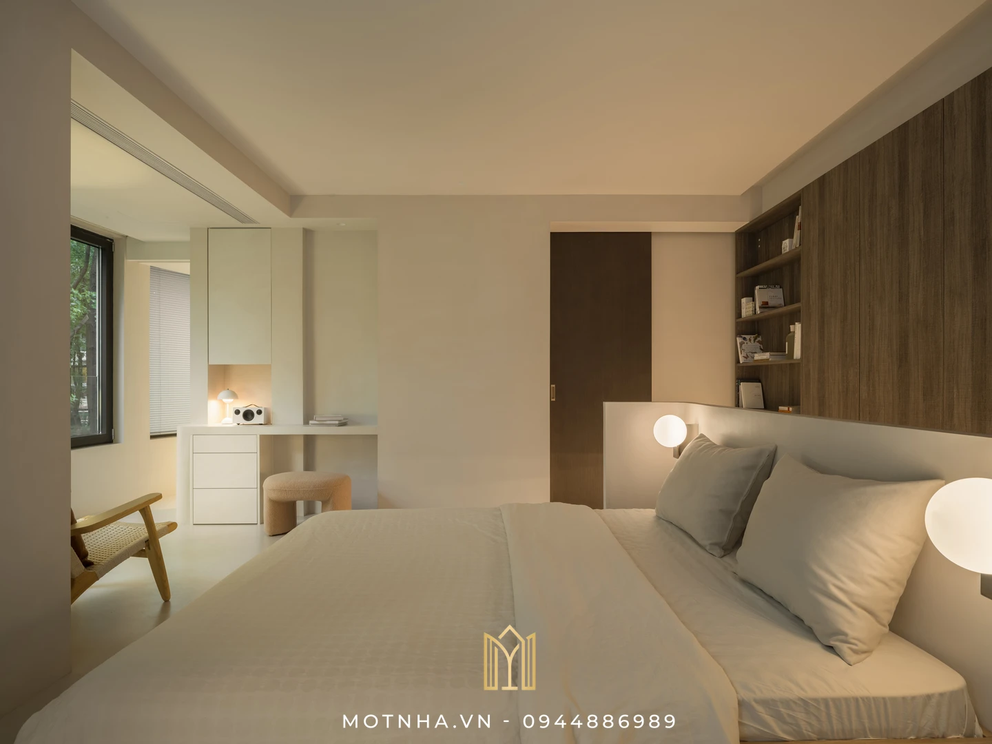 Dịch vụ thiết kế và thi công nội thất phòng ngủ chuyên nghiệp tại Sơn La cùng Một Nhà Design & Build Thiết kế nhẹ nhàng mang lại cảm giác ấm cúng